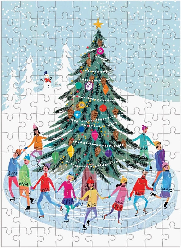 Tree Skaters 130 Piece Puzzle Ornament