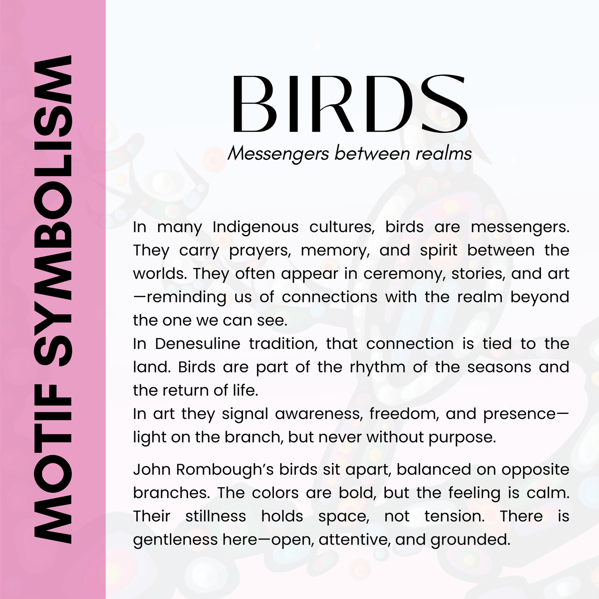 Indigenous Art Essential Oil Candle | Birds