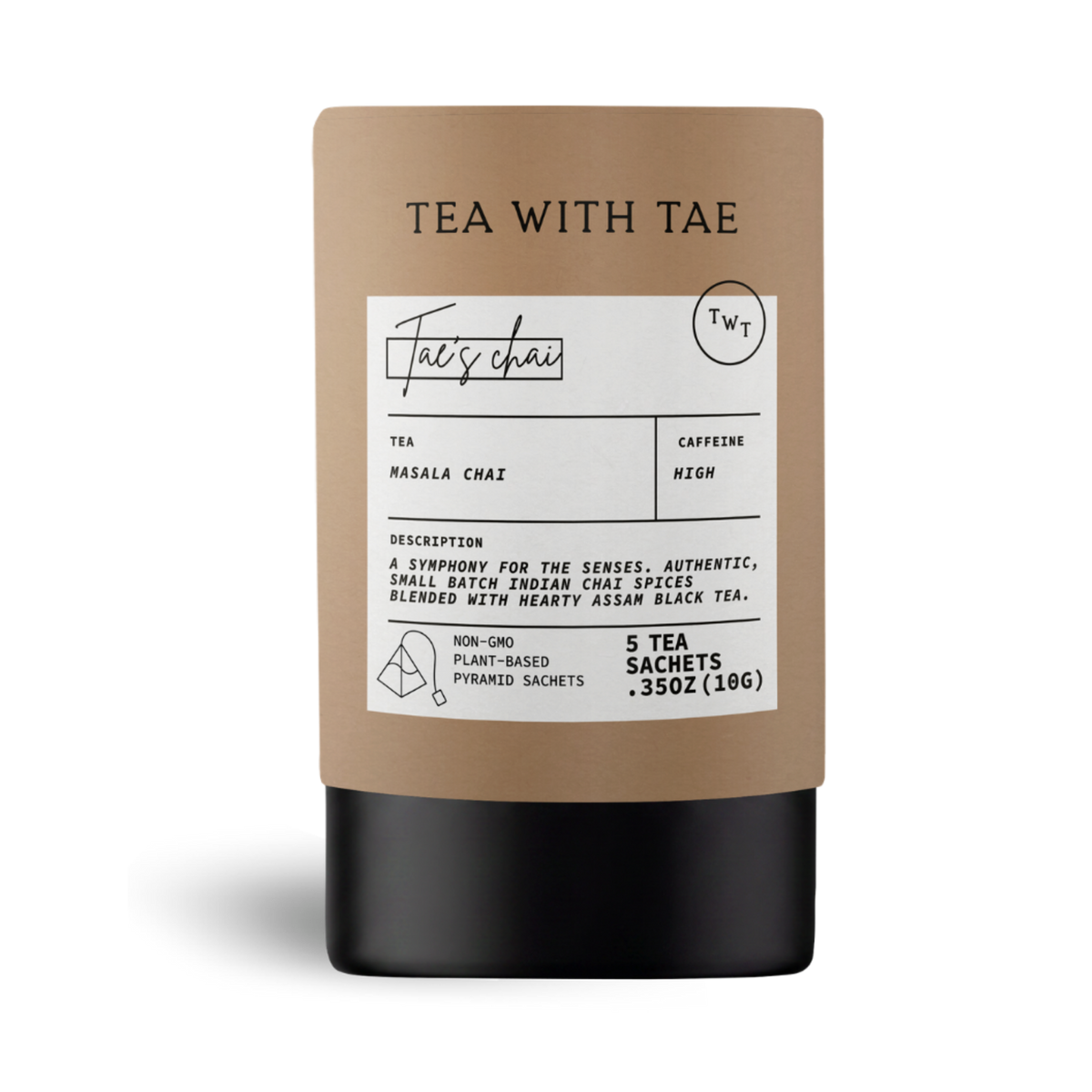 Tae's Chai Black Tea Mini Tea Tube