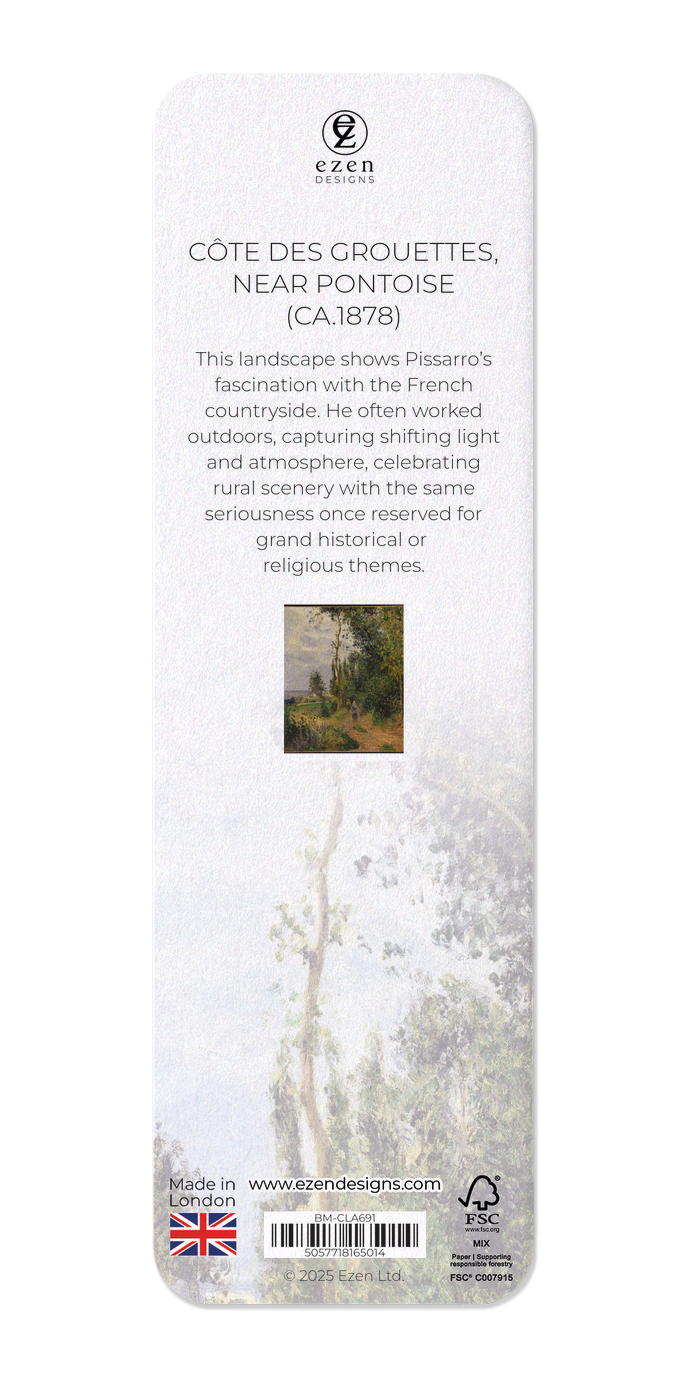 CÔTE DES GROUETTES, NEAR PONTOISE (CA.1878): Bookmark