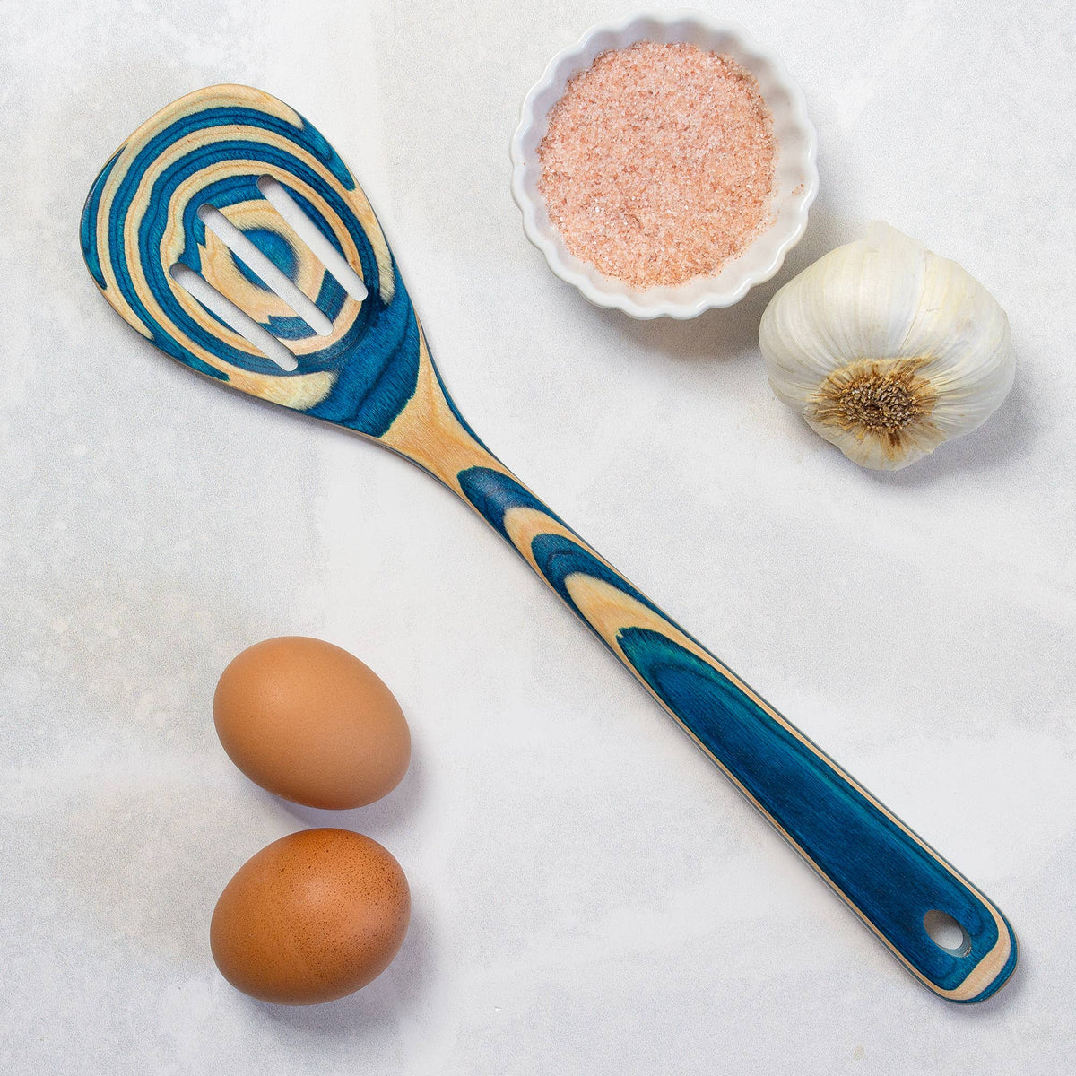 Baltique® Mykonos Colorful Wooden Slotted Spoon