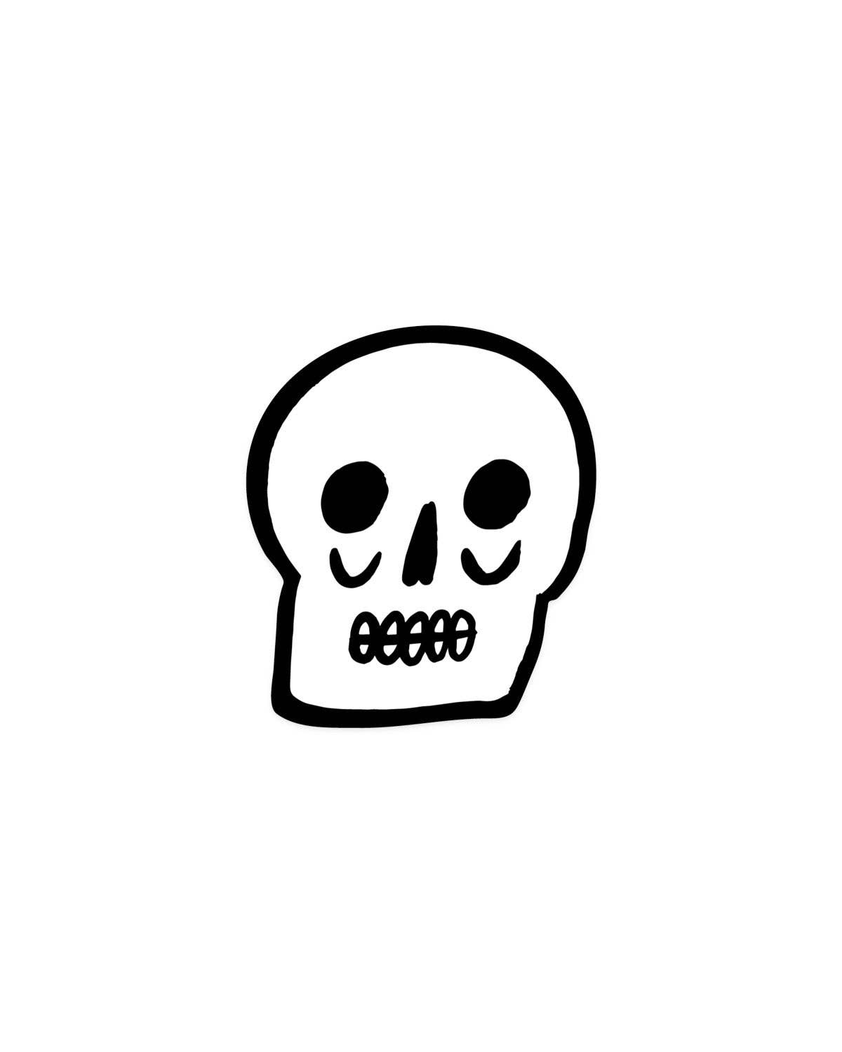 Skull Sticker