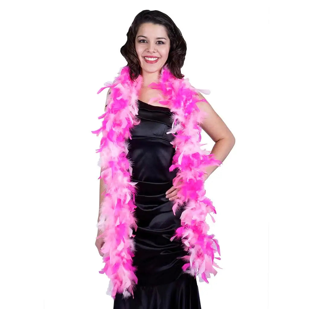 Pink Chandelle Feather Boa
