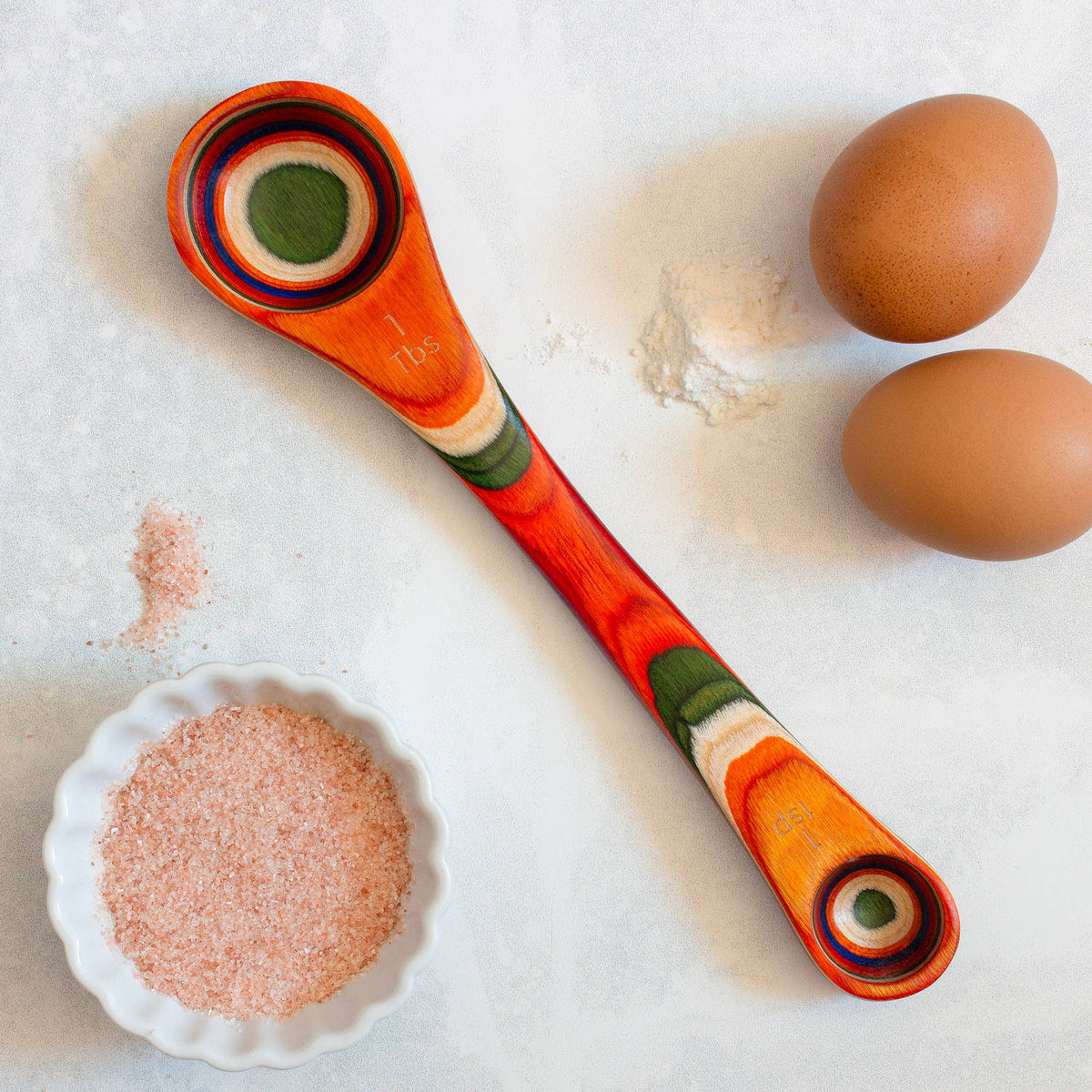 Baltique® Marrakesh Colorful Wooden 2-in-1 Measuring Spoon