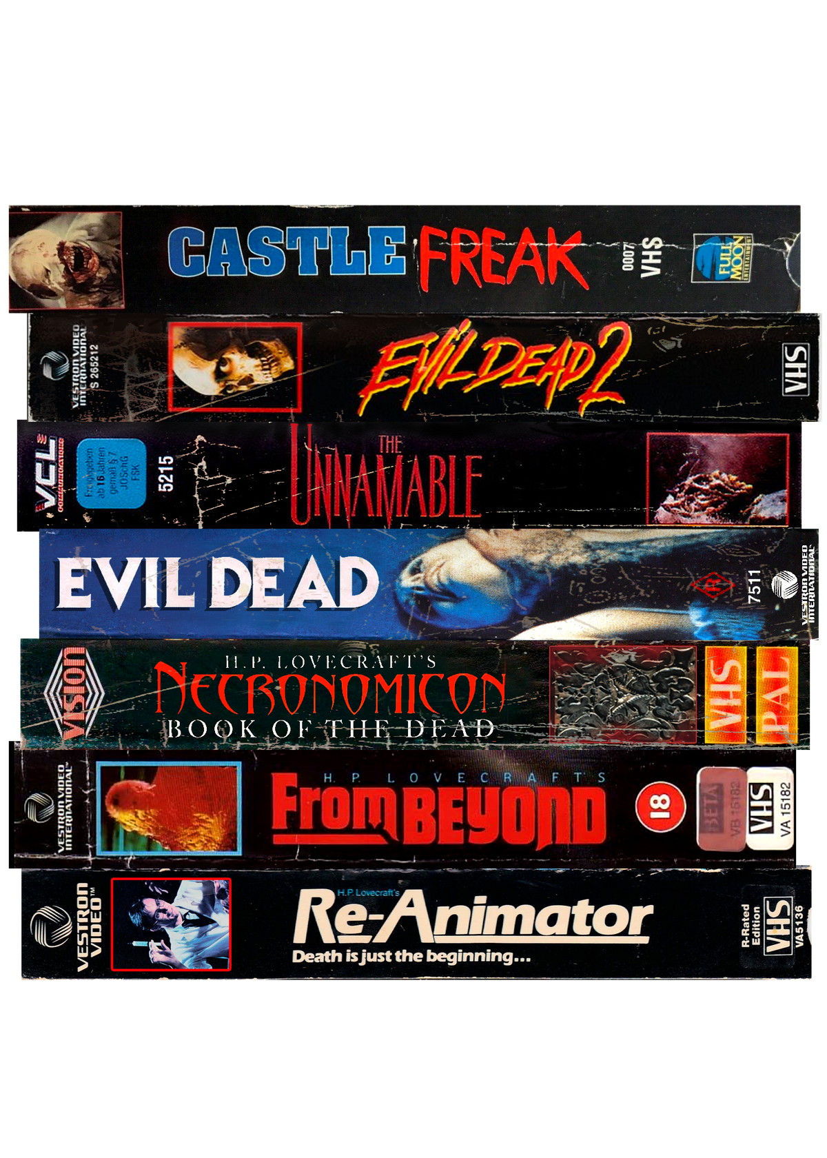 Lovecraftian Horror Movies VHS Sticker