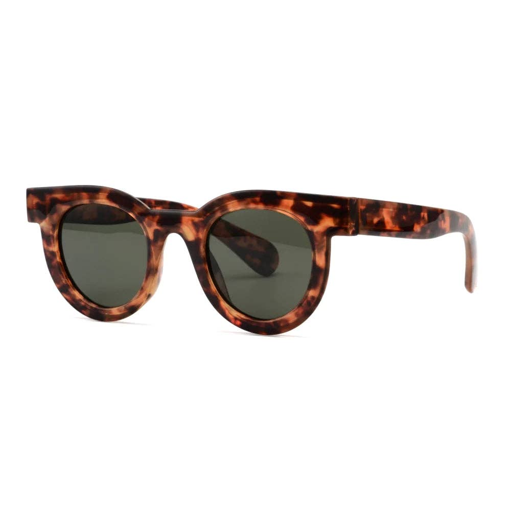 MILO | Polarized Sunglasses | Tortoise / Green Lens