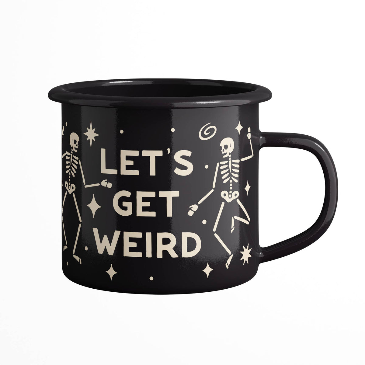 Let's Get Weird Enamel Coffee Mug