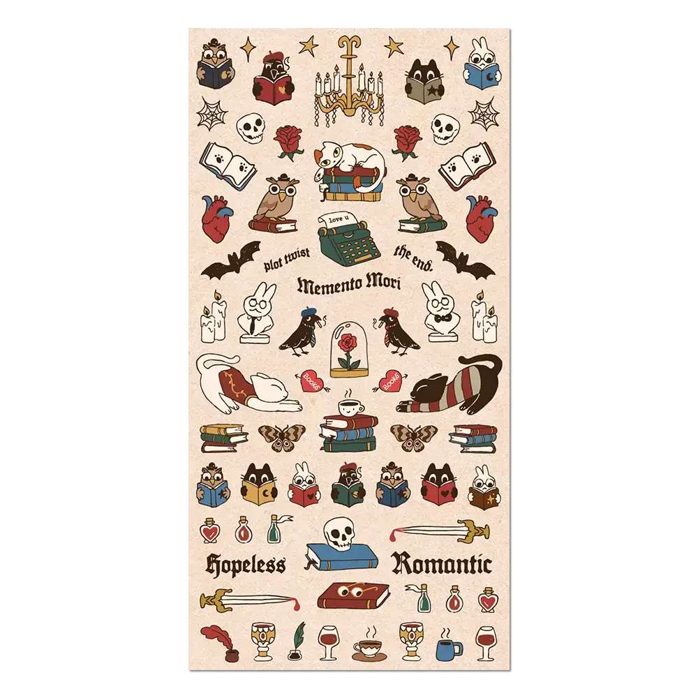Dark Academia Sticker Sheet