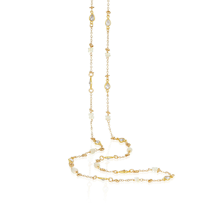 Opal CZ Necklace