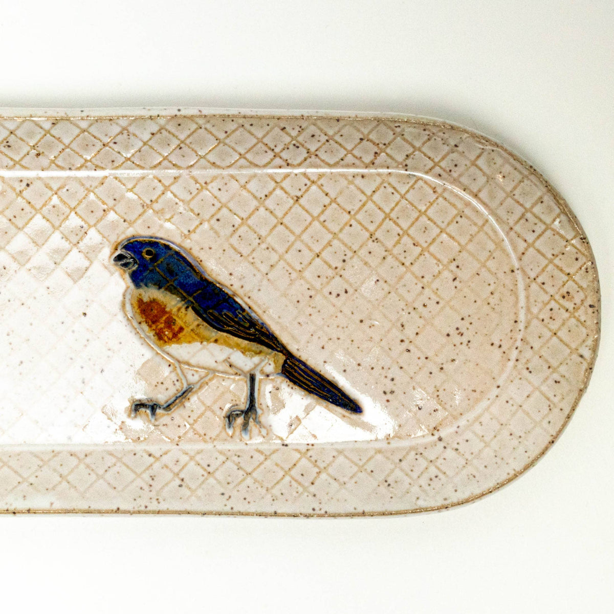Bluebird Stoneware Platter