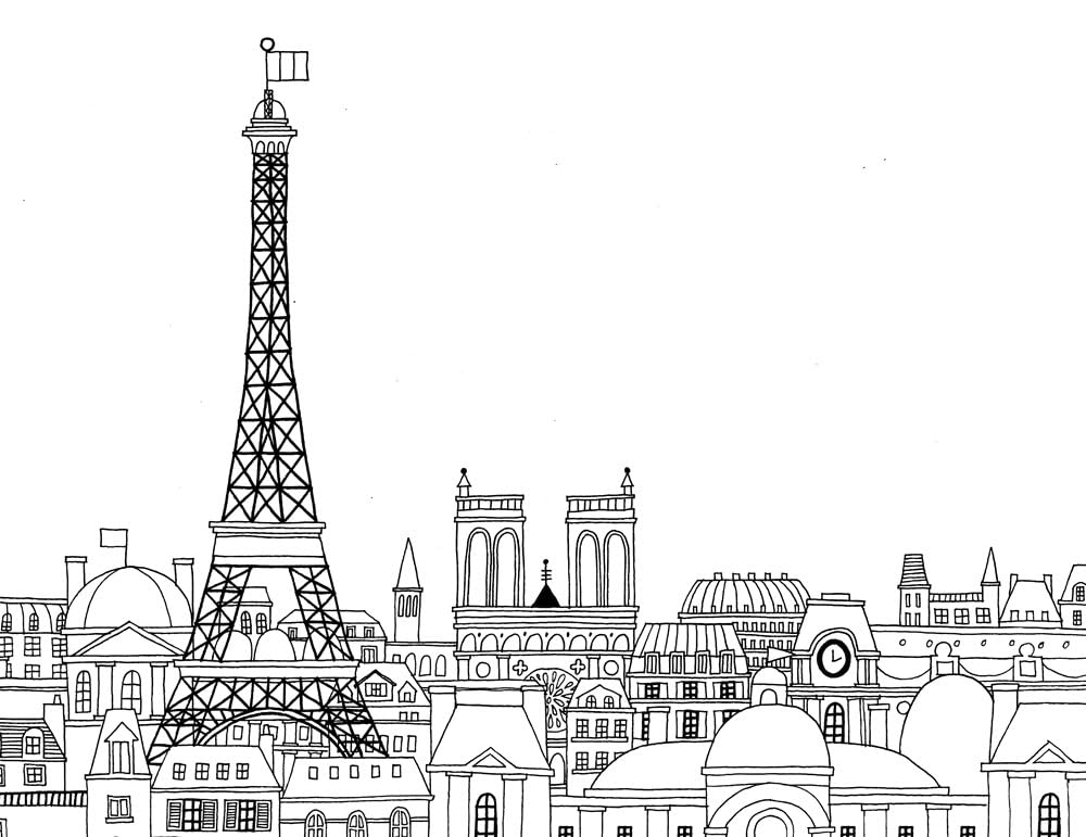 Paris Coloring Book: Mini Edition
