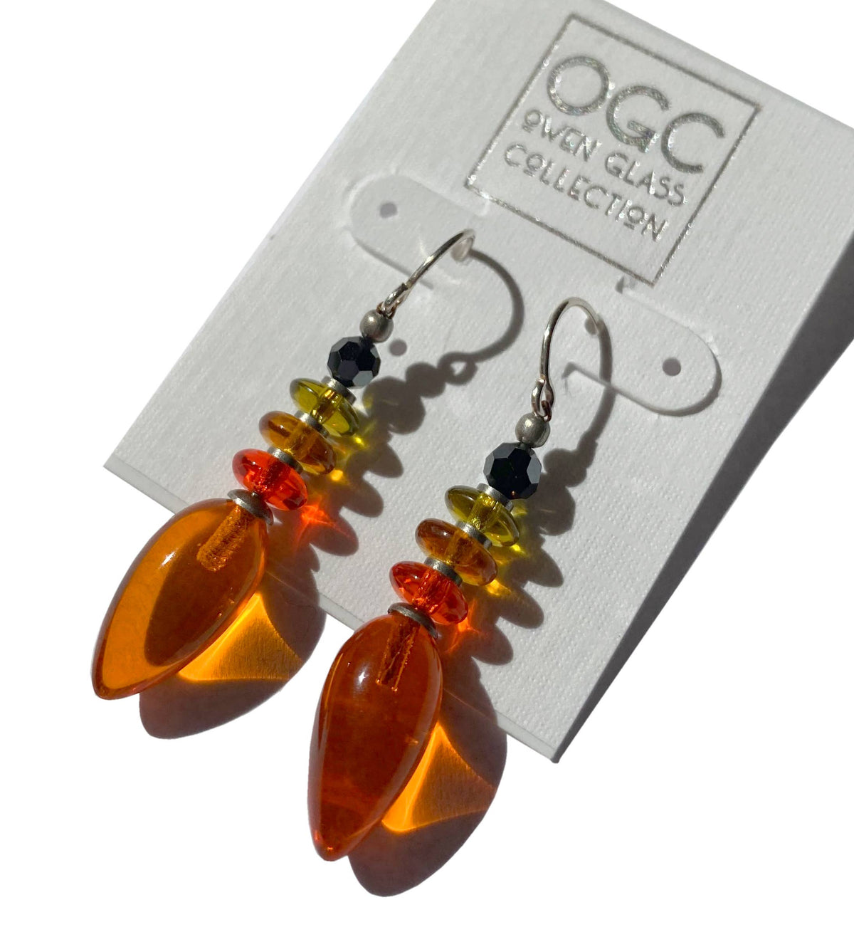 Tango Earrings in Bright Orange