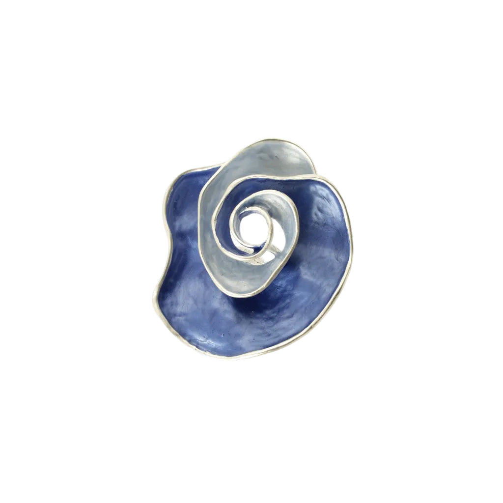 Blue Flower Magnetic Brooche