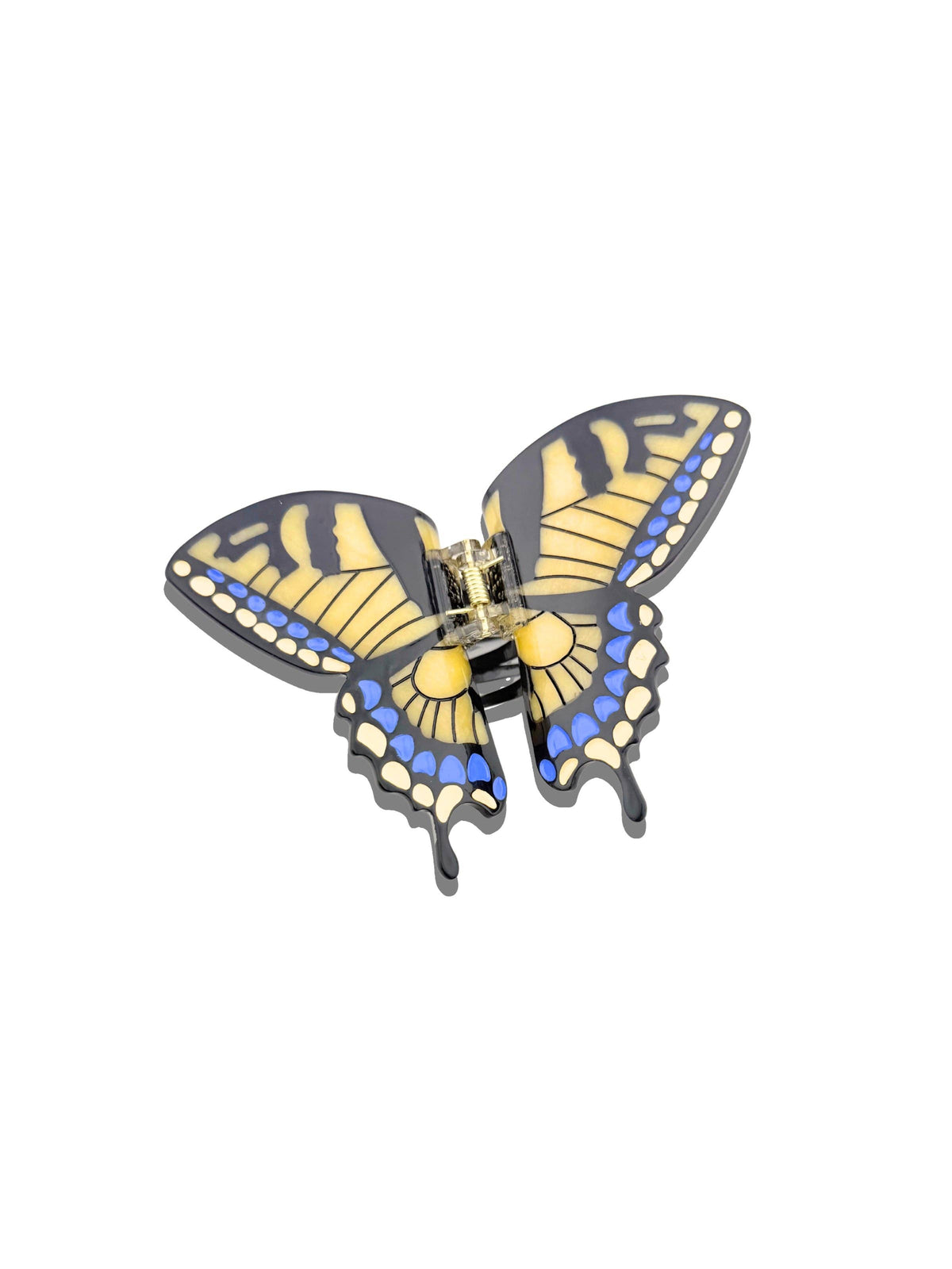Hand-painted Swallowtail Butterfly Claw Hair Clip