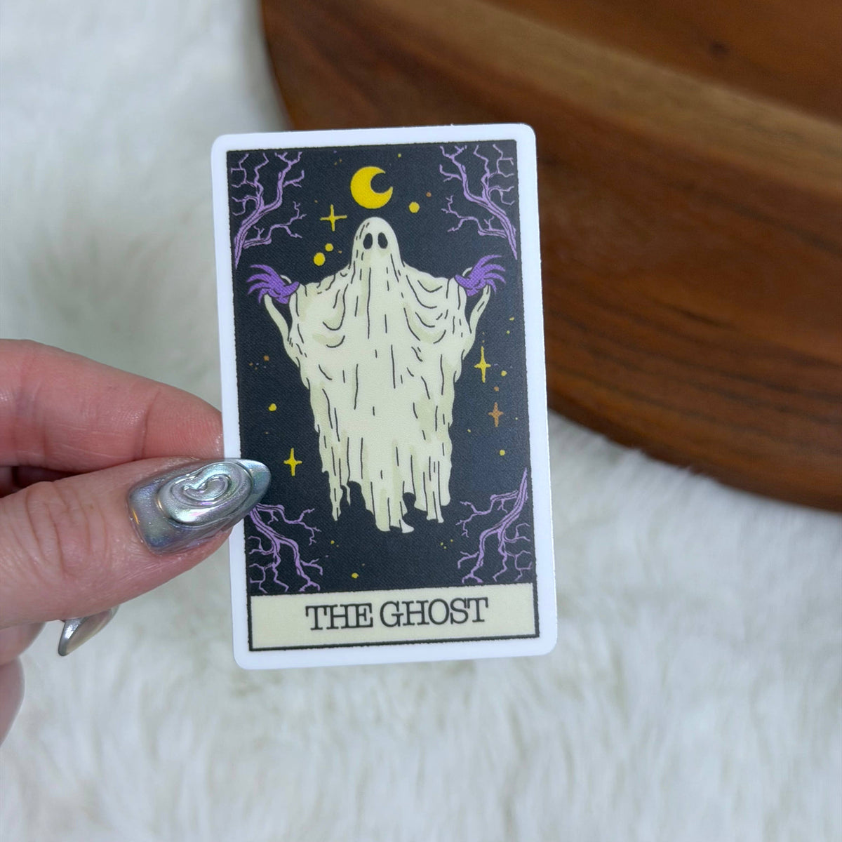 The Ghost Tarot Card Halloween Sticker