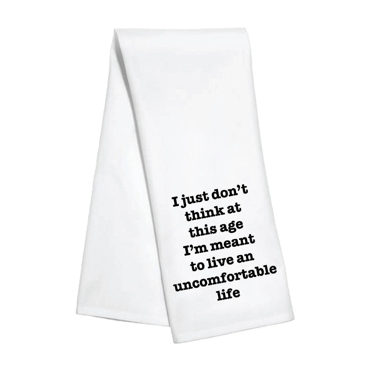 Uncomfortable Life - White Lotus - Kitchen Towel