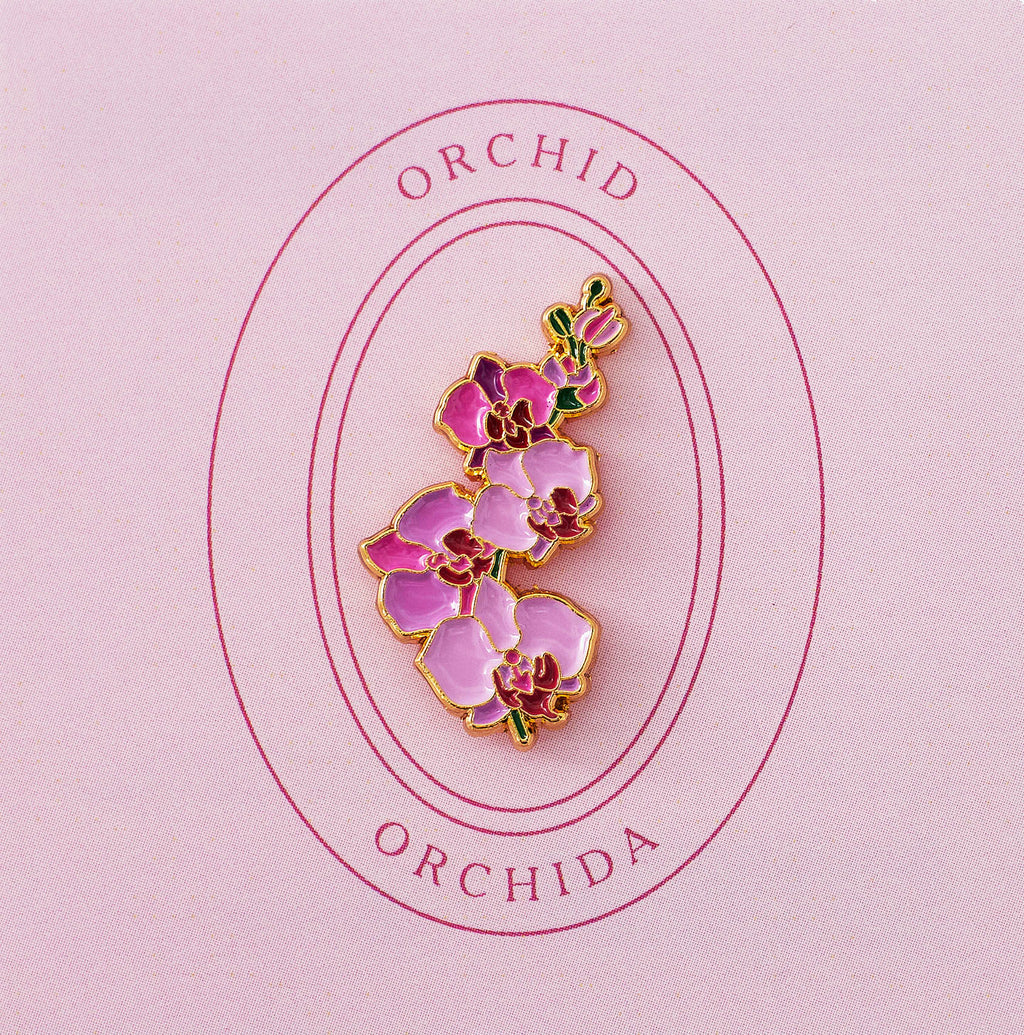 Orchid Pin