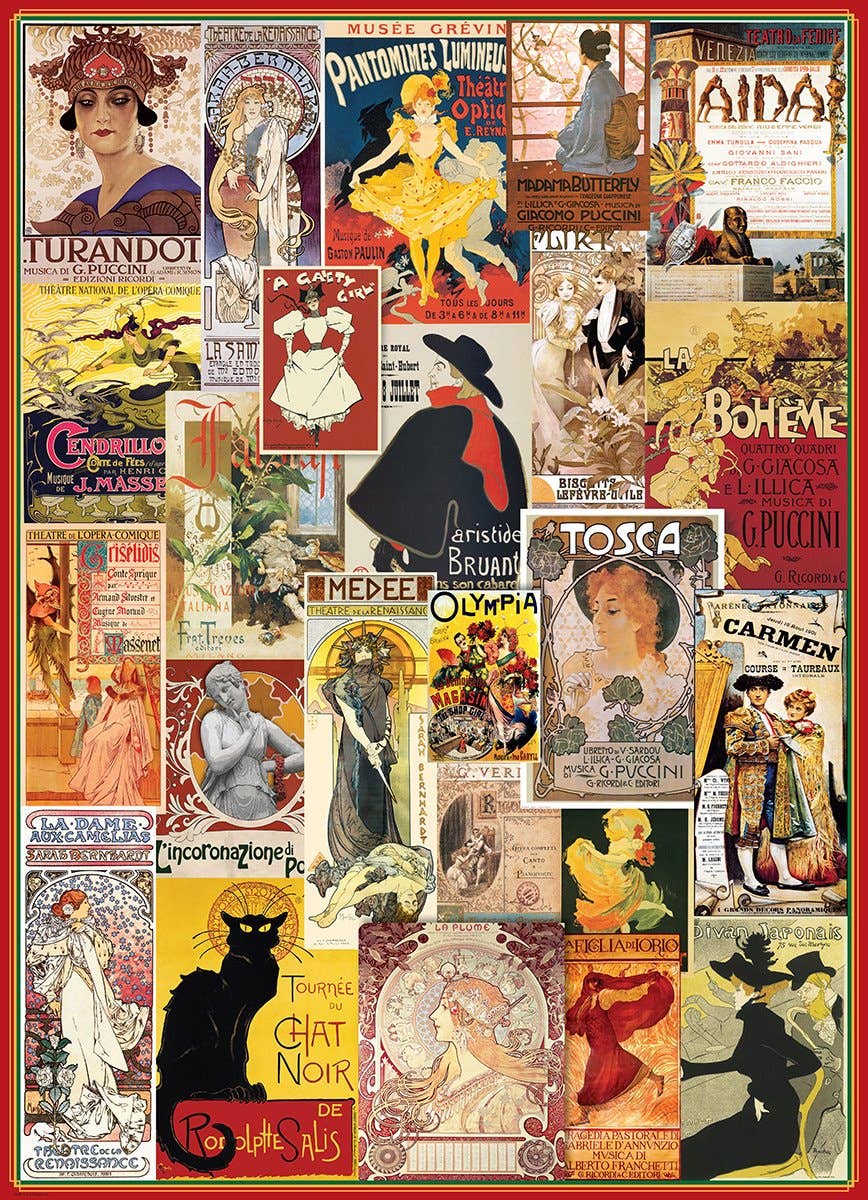 Theater & Opera Vintage Posters 1000 Piece Puzzle