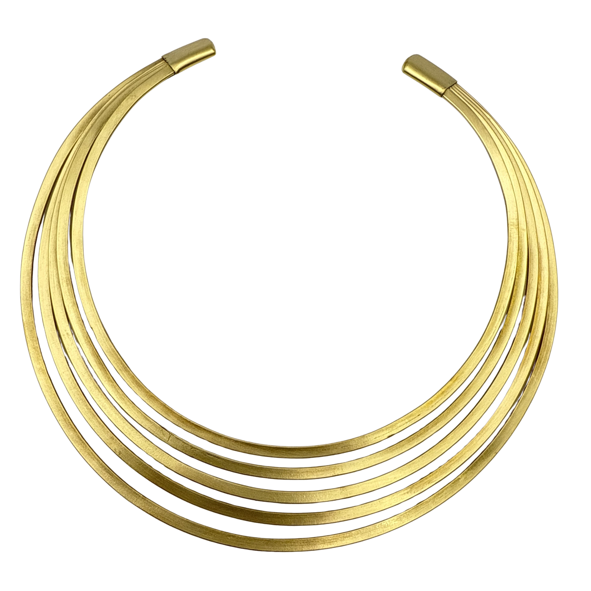 Boho Brass Necklace Collar Choker Neckplate