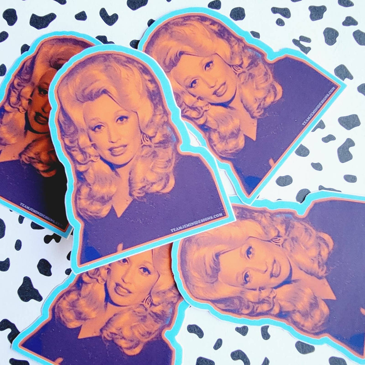 Multi Colored Dolly Sticker