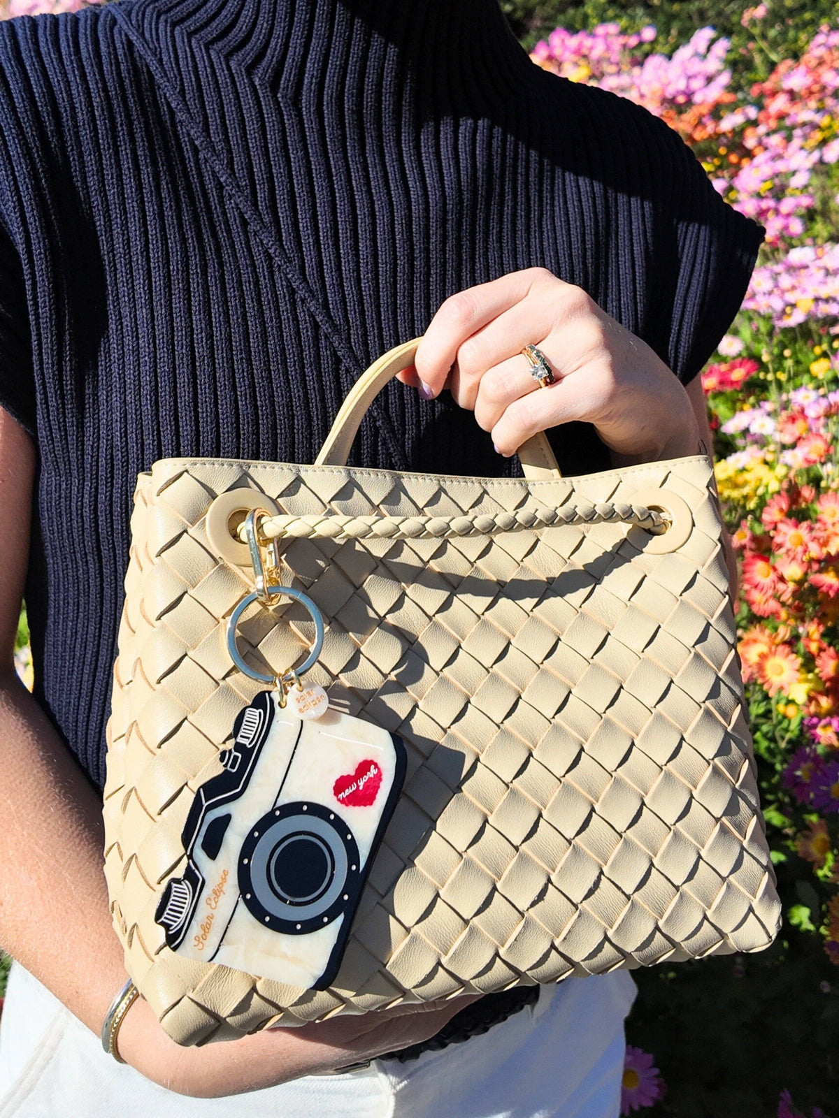 Vintage Camera Bag Charm + Keychain