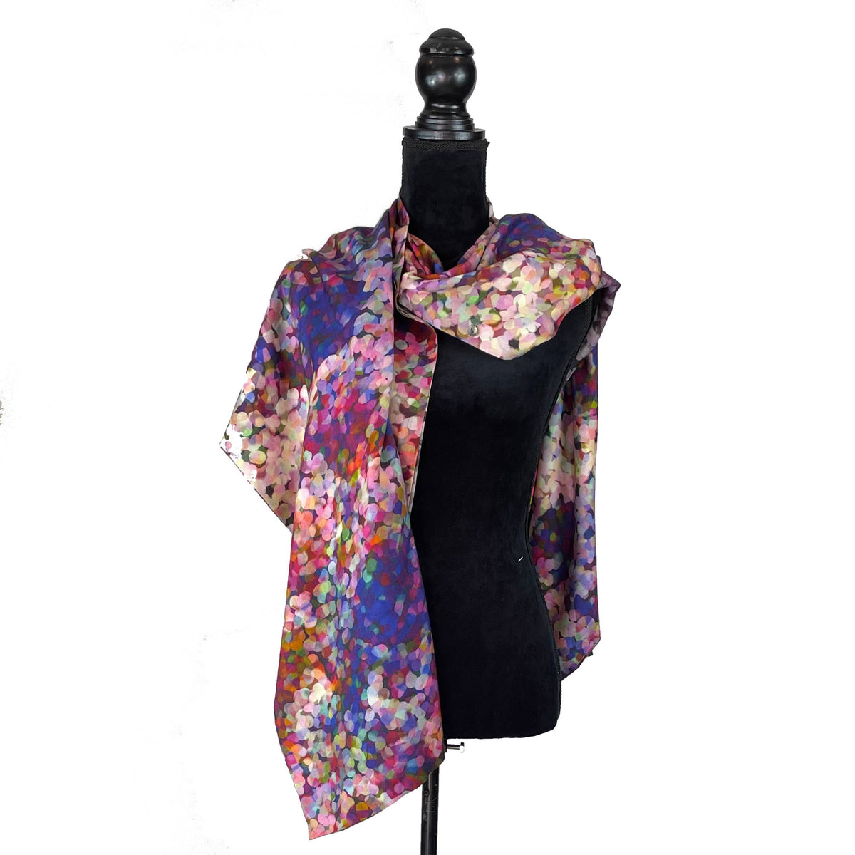 Silk Art Scarves Merino Silk Pissarro Pink