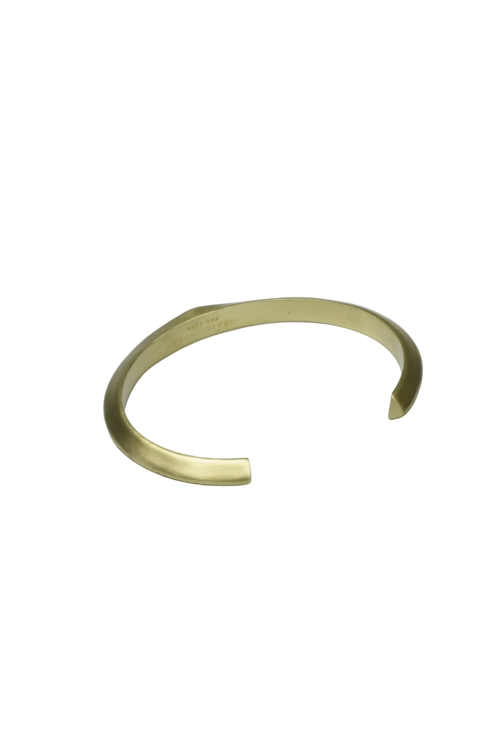 Diamond Flat Top Brass Cuff