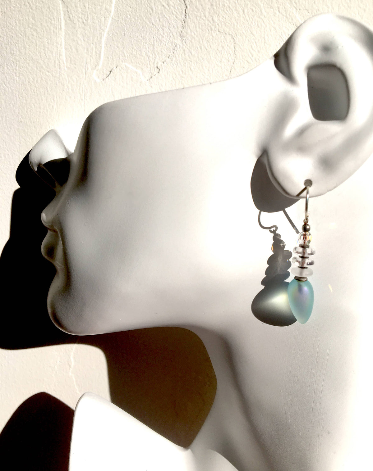 Tango Earrings in Frosted Aqua