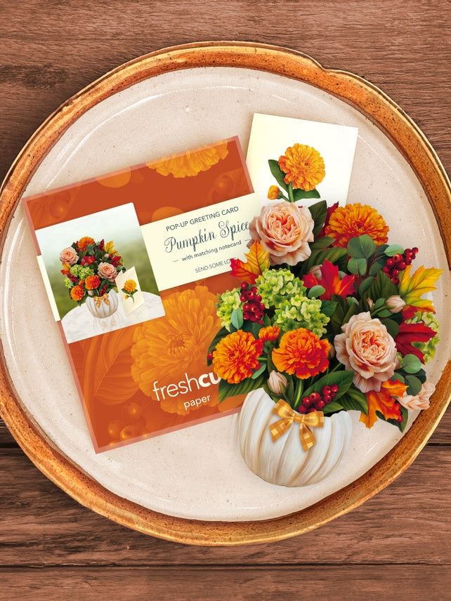 Pumpkin Spice Pop-up Flower