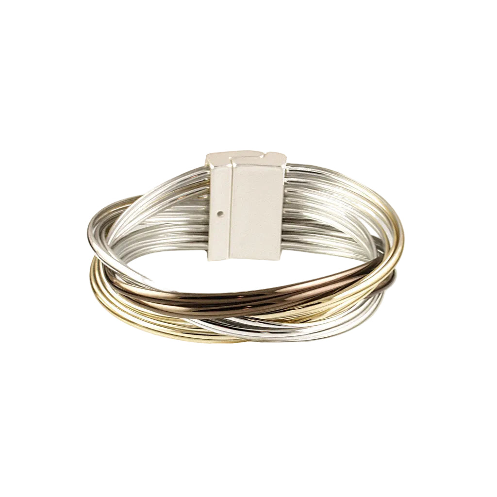 Bronze/Silver/Gold Twist Bracelet