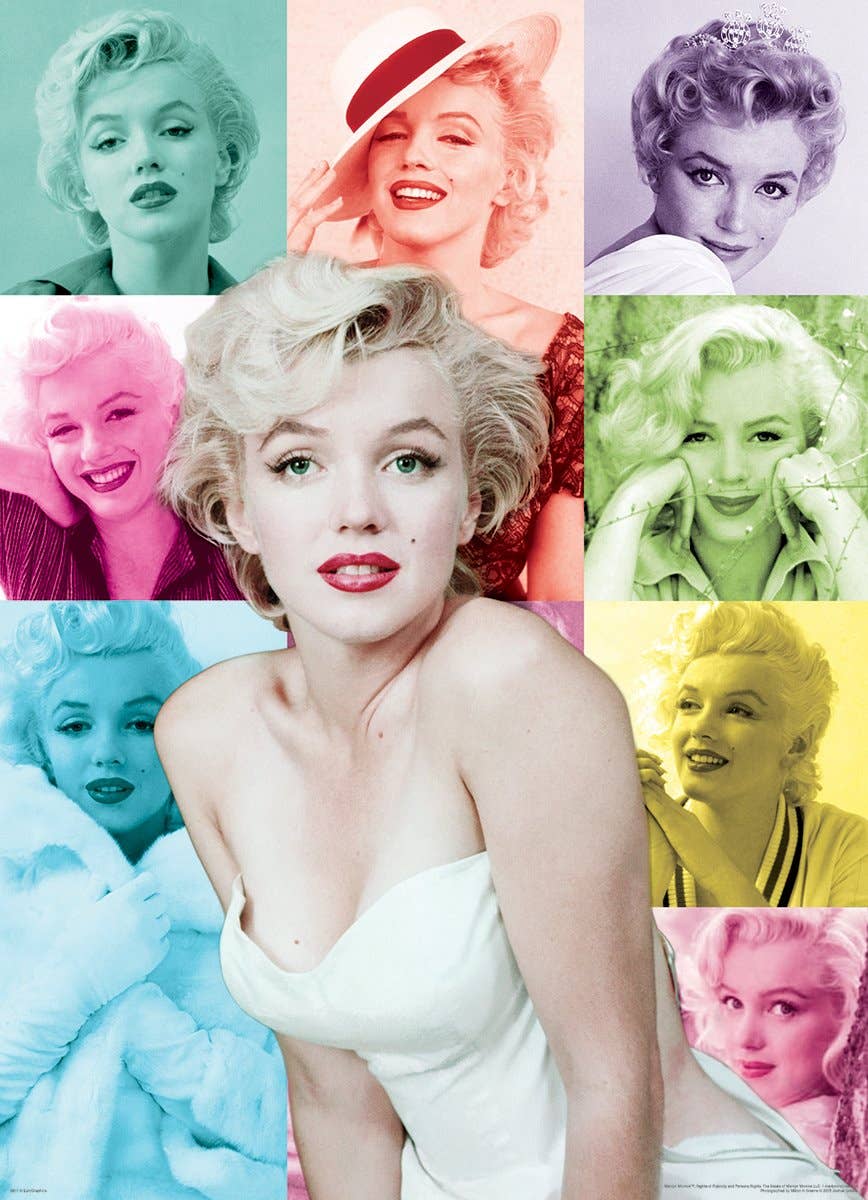 Marilyn Monroe Color Portraits 1000 Piece Puzzle