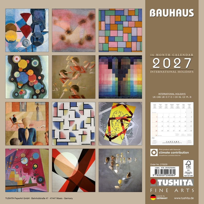 Bauhaus 2027 Calendar