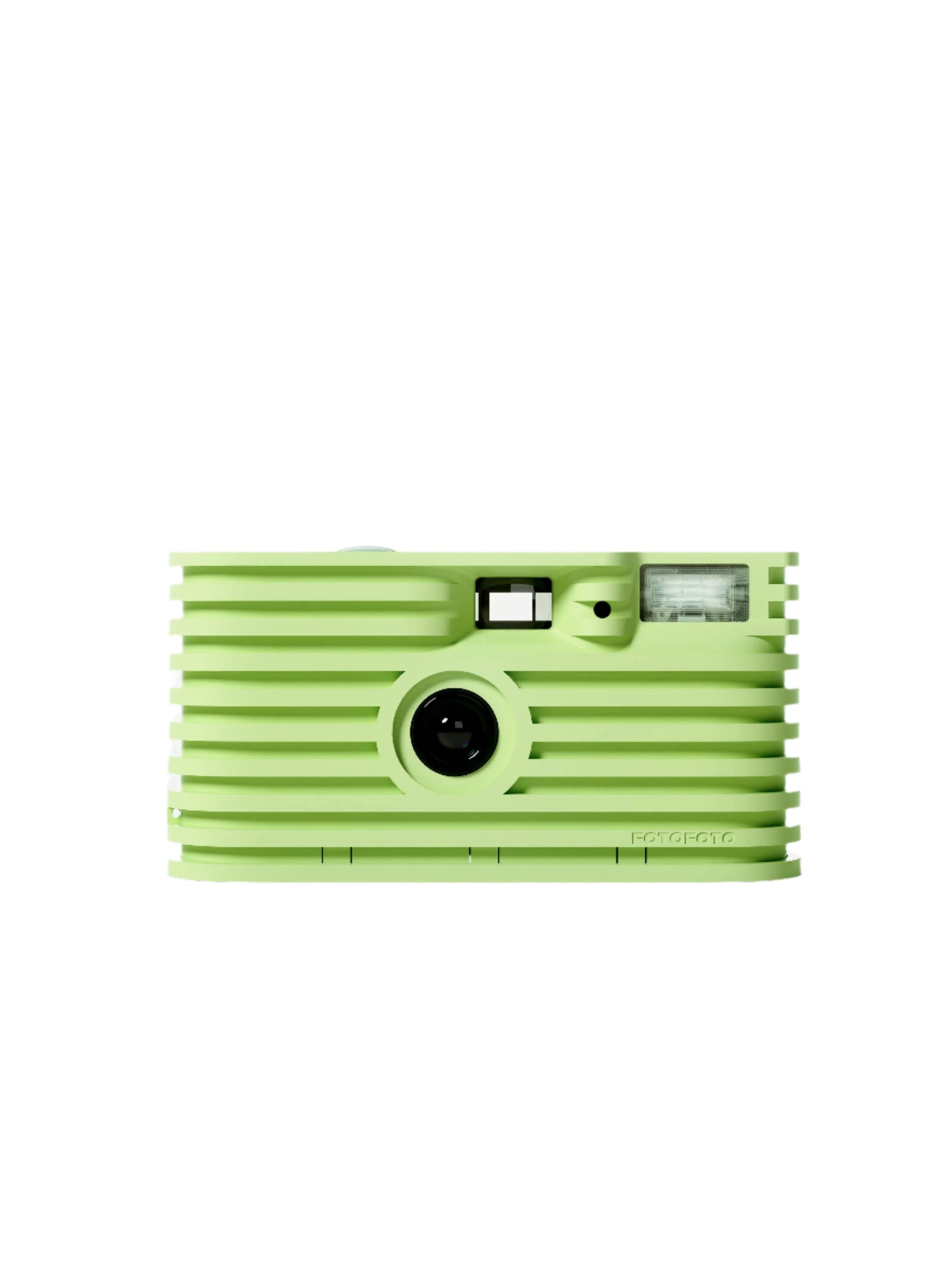 Green camera on a white background