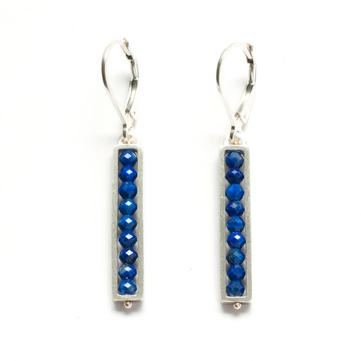 Skinny Rectangle Dangle Earrings