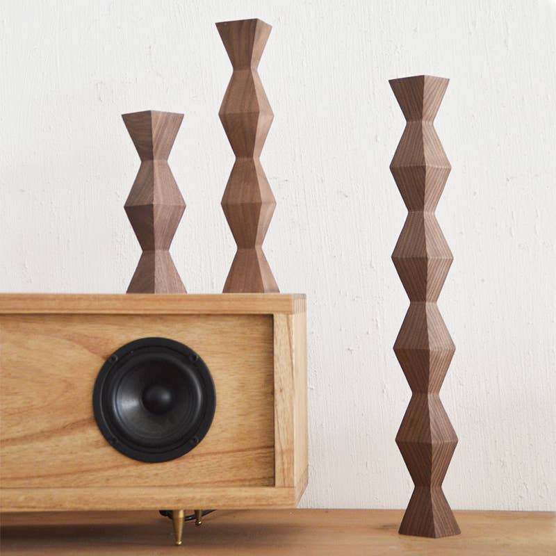 Brancusi Series The Endless Column Handmade Wood Sculpture
