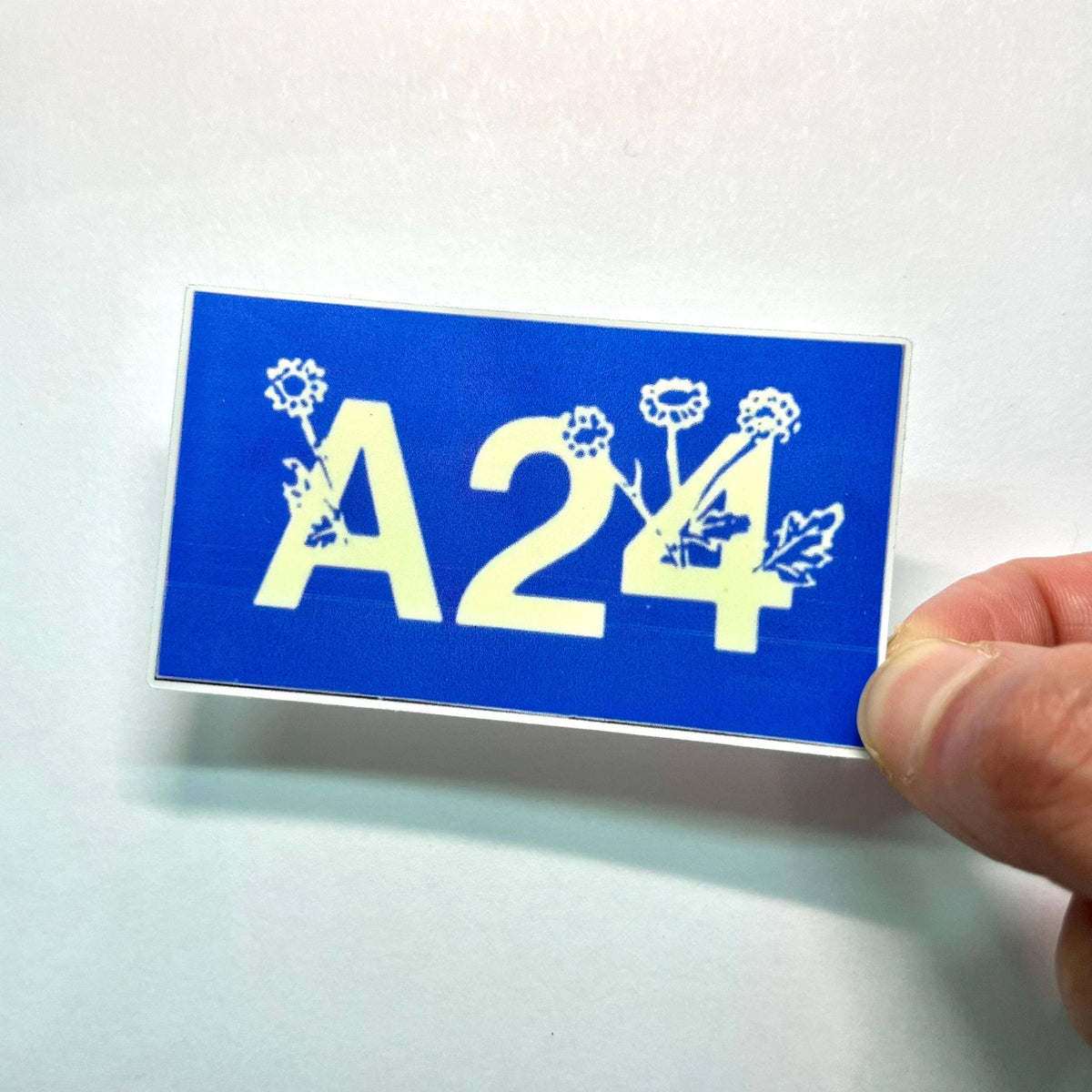 A24 Vintage Floral Logo Waterproof Sticker