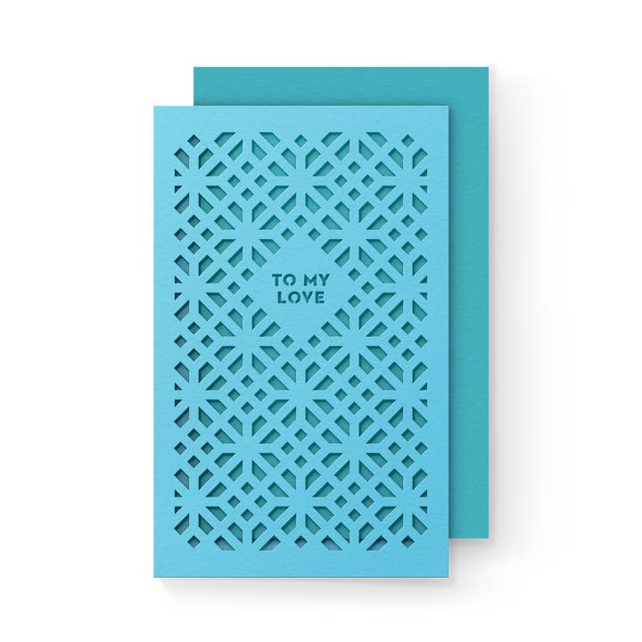 Blue Diamond Layered Card (mini)