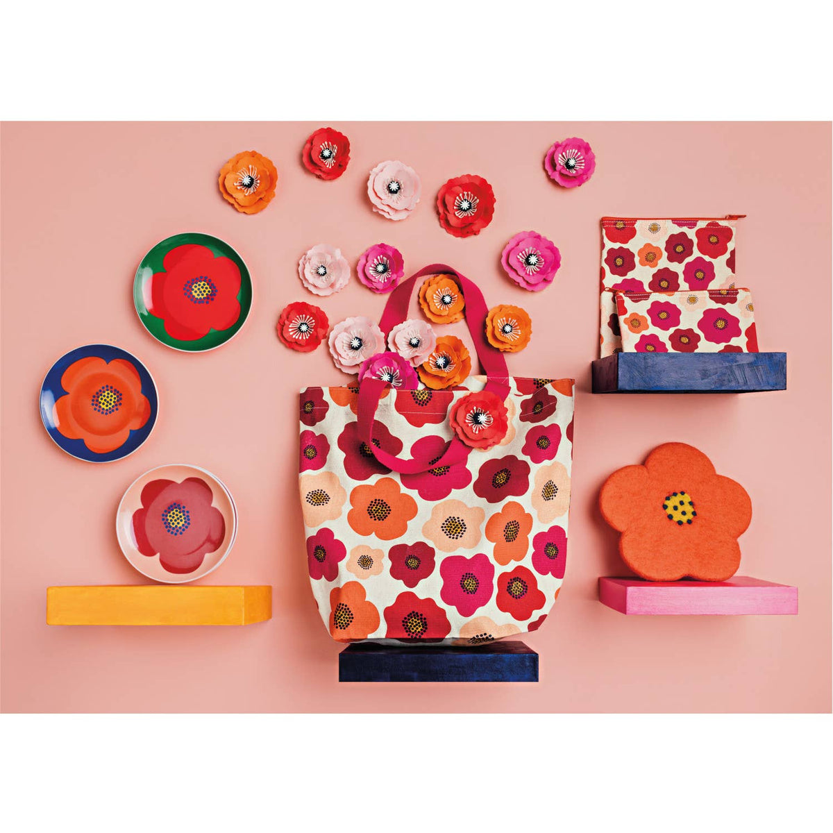 Poppy Felt Wool Trivet