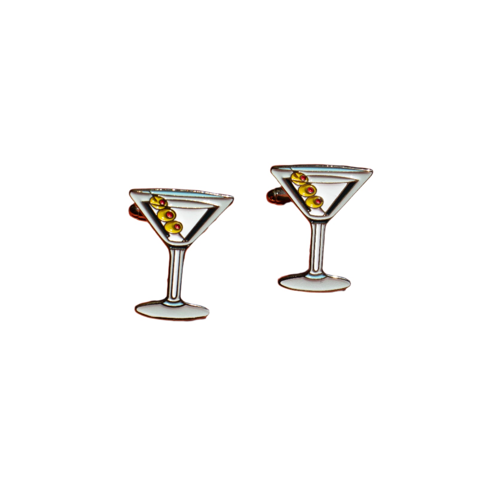 Pair of martini glass cufflinks