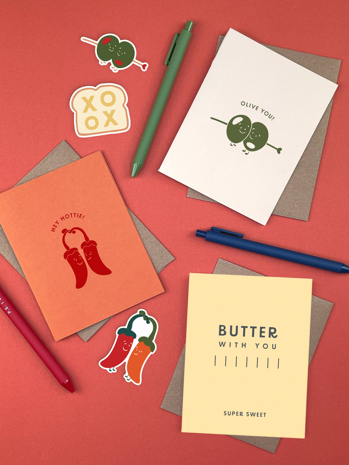 Butter With You Love Greeting Card