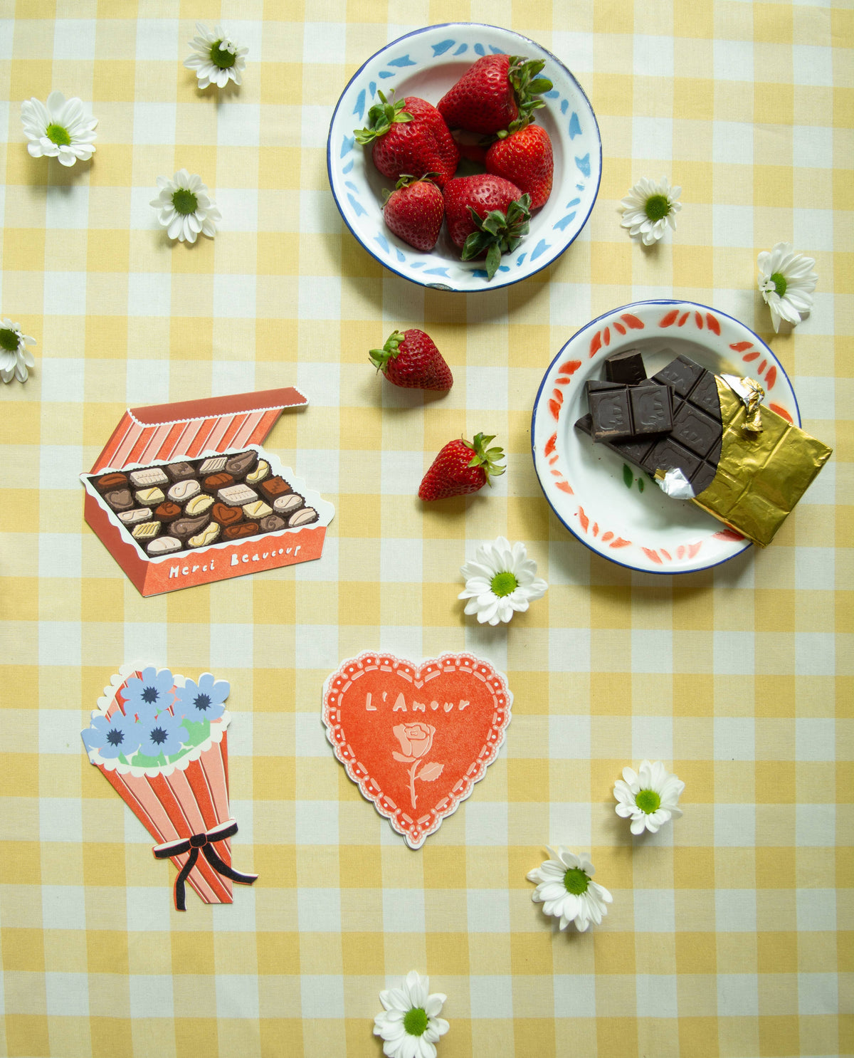 Merci Chocolate Box Amour Collection - Die Cut Card