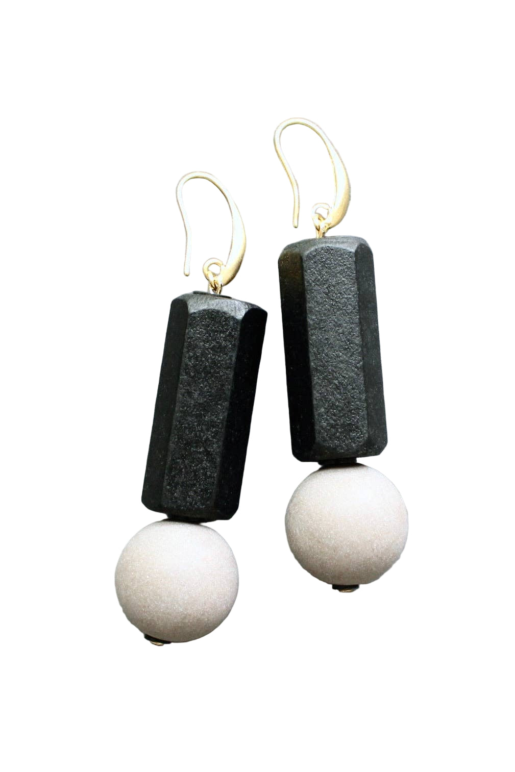 Black and Chestnut Earrings