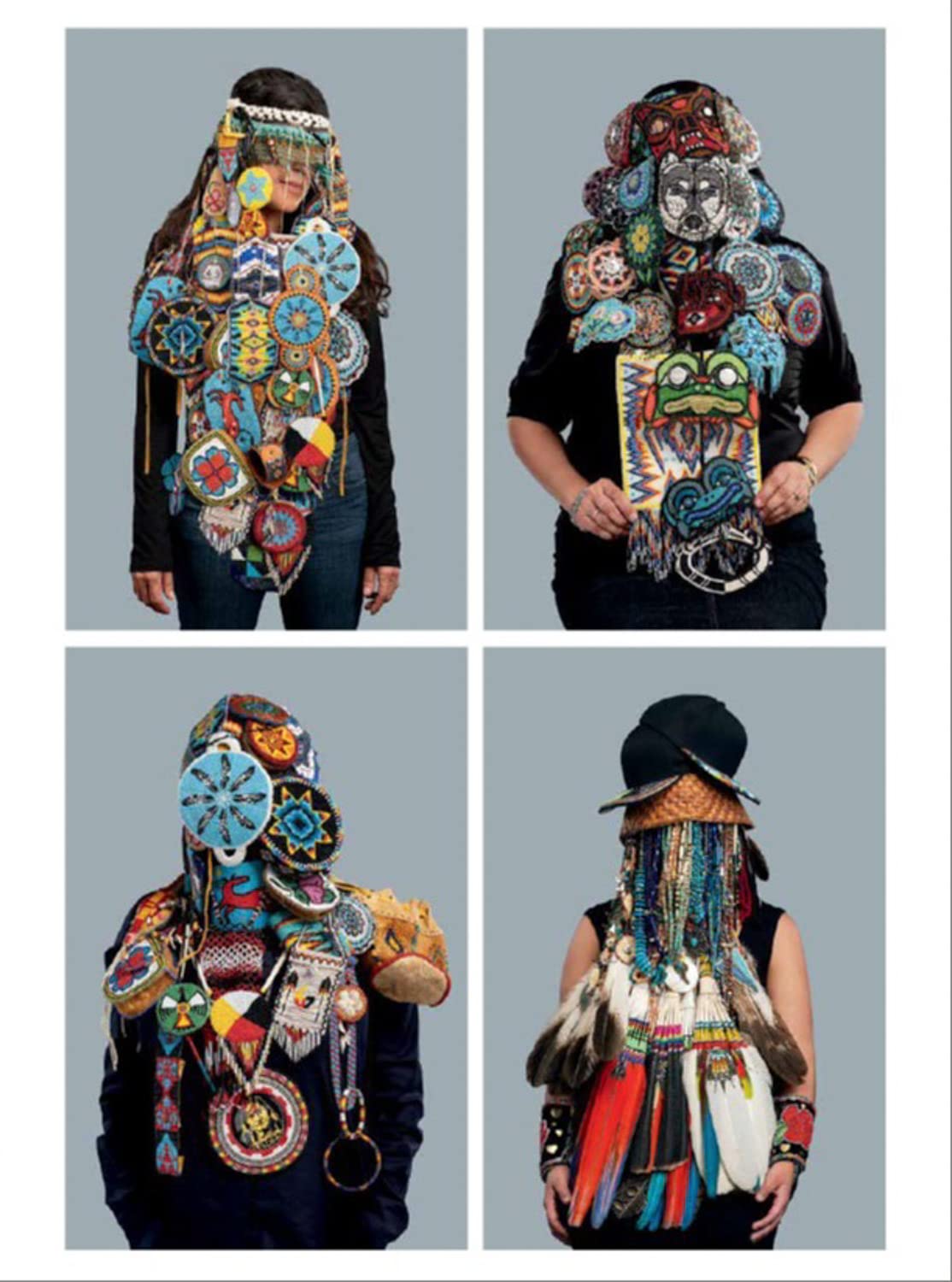 Photographs of wearable art.