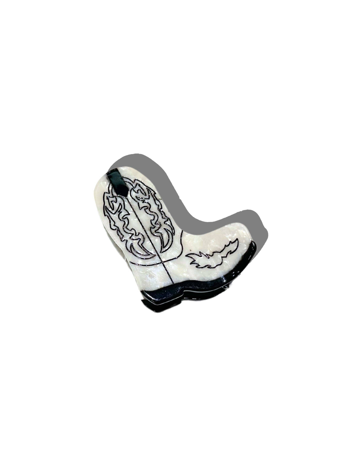 Western Cowboy Boot Claw Hair Clip