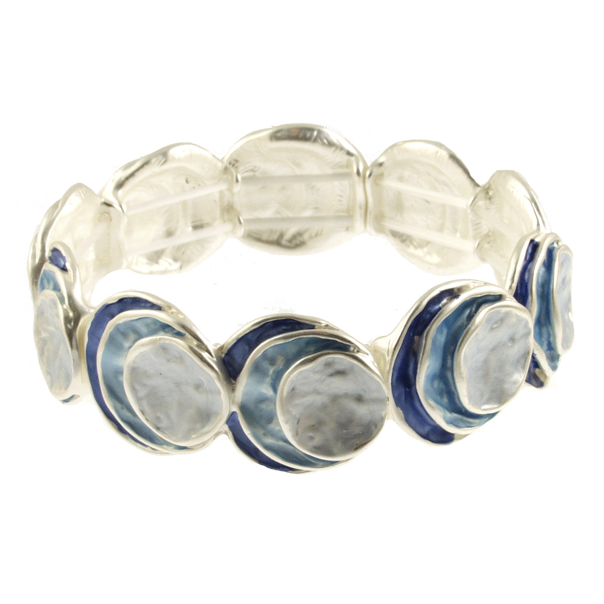 Stacked Circle Layered Stretch Bracelet