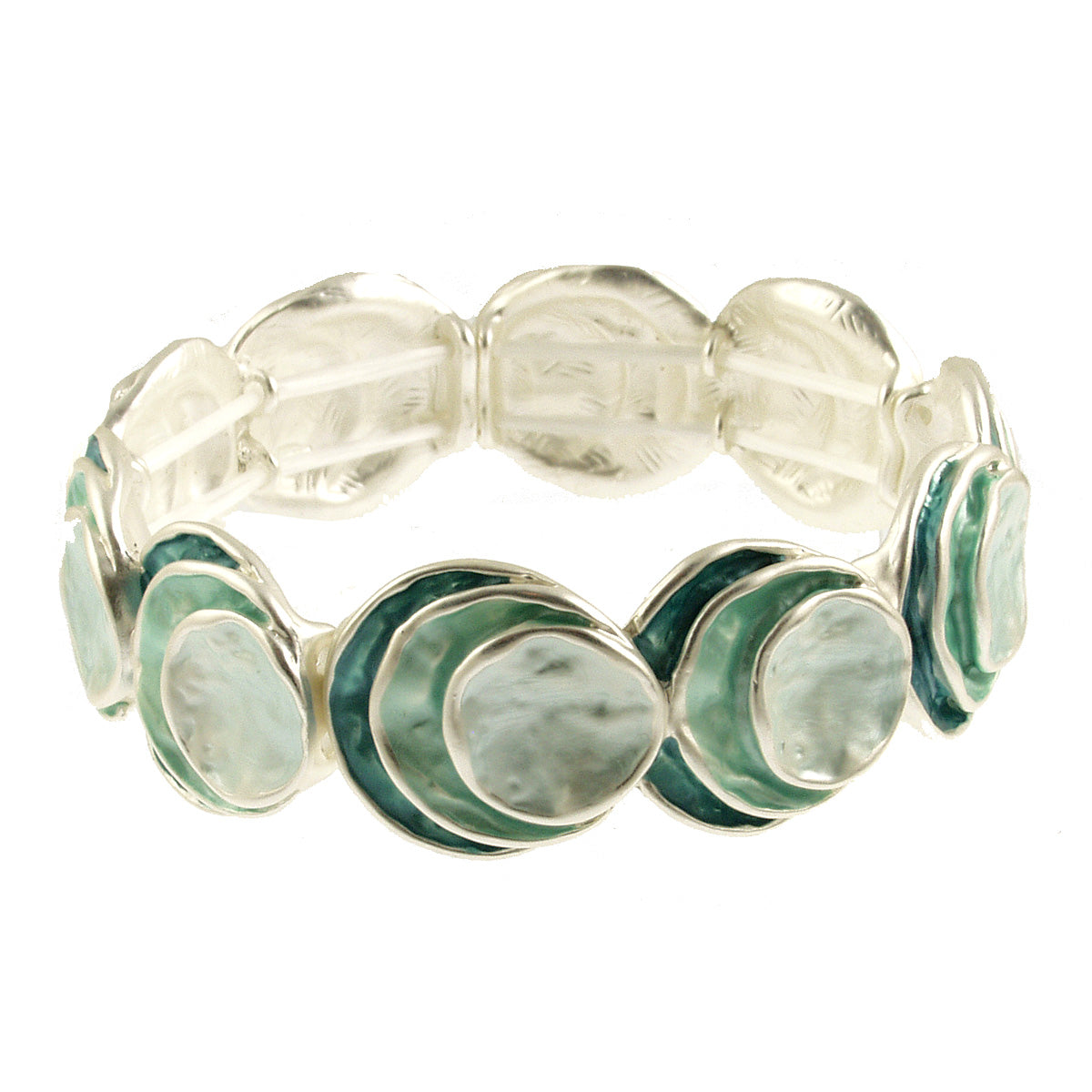 Stacked Circle Layered Stretch Bracelet