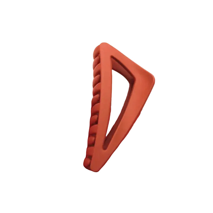 Orange triangular hairclip