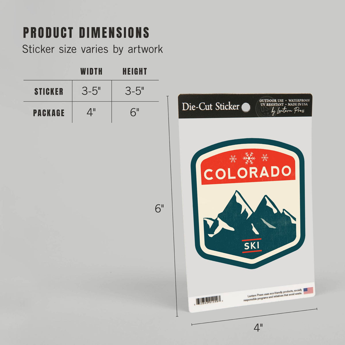 Colorado Mountains Sticker