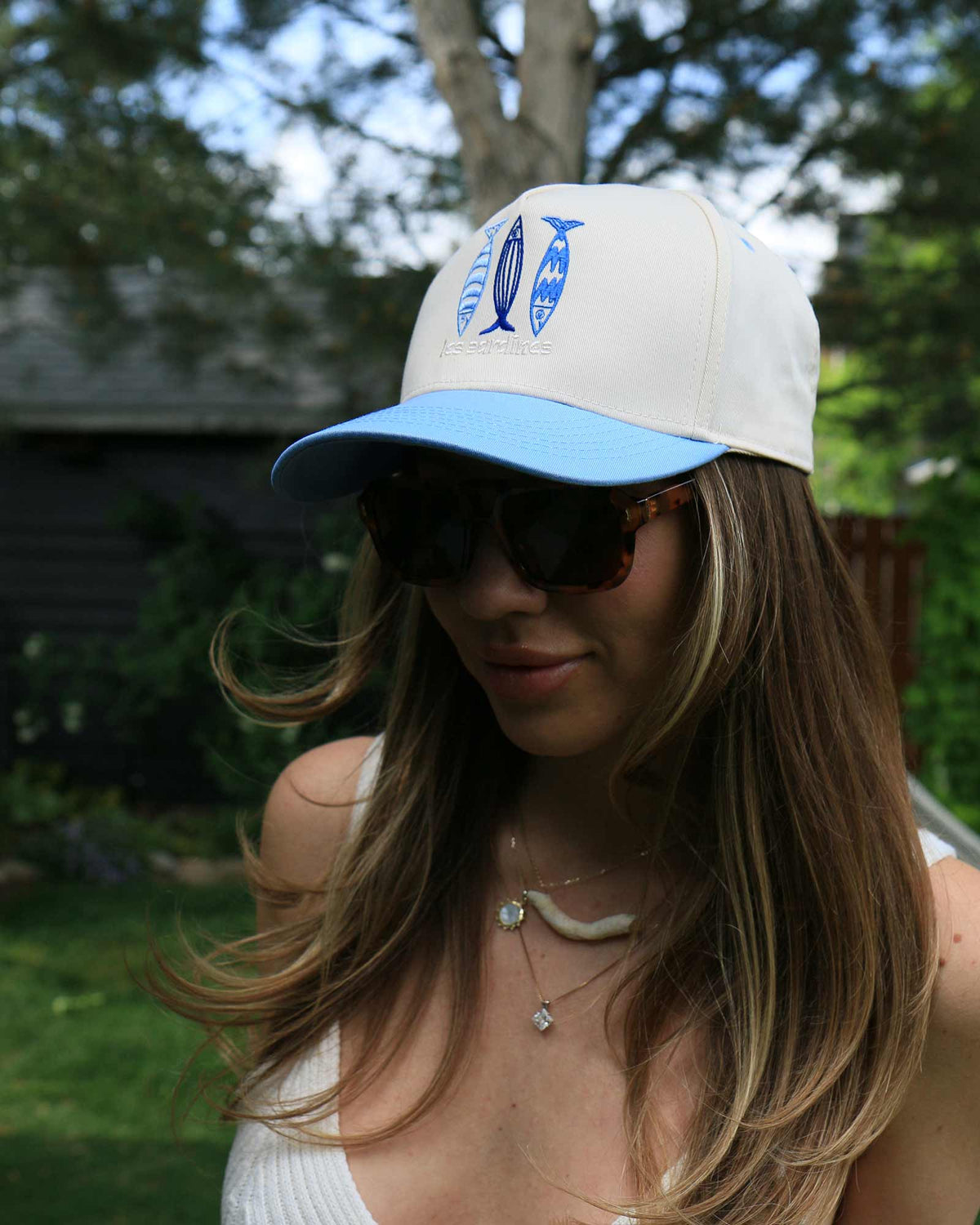 Les Sardines Embroidered Fish Hat