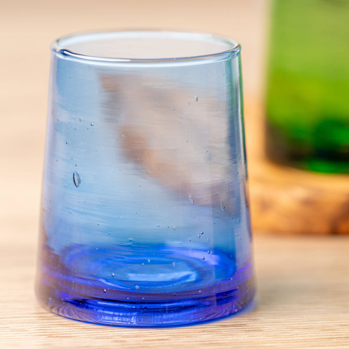 Moroccan Cone Glassware Small - Blue